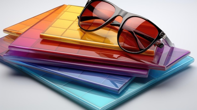 Summer Glasses HD 8K background Wallpaper Stock photographic image