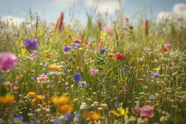 Summer meadow flowers