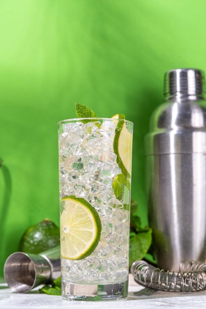 Summer mojito cocktail