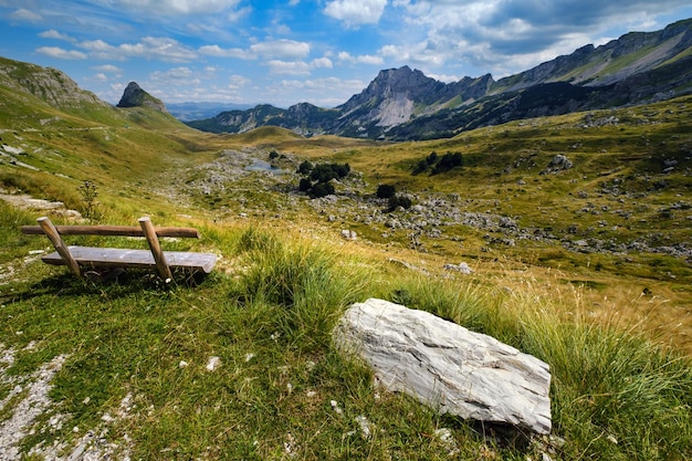 Summer mountain Durmitor National Park Montenegro Durmitor panoramic road Sedlo pass