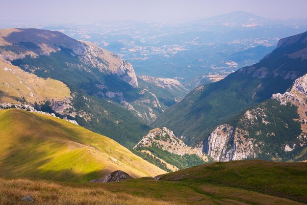 Summer mountain landscape beautiful nature in Italy