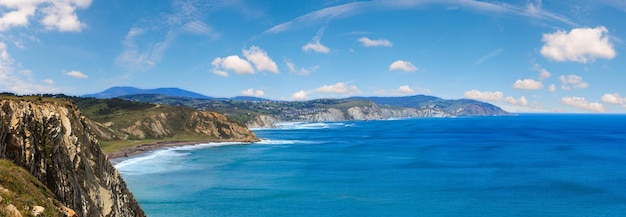 Summer ocean coastline view Spain