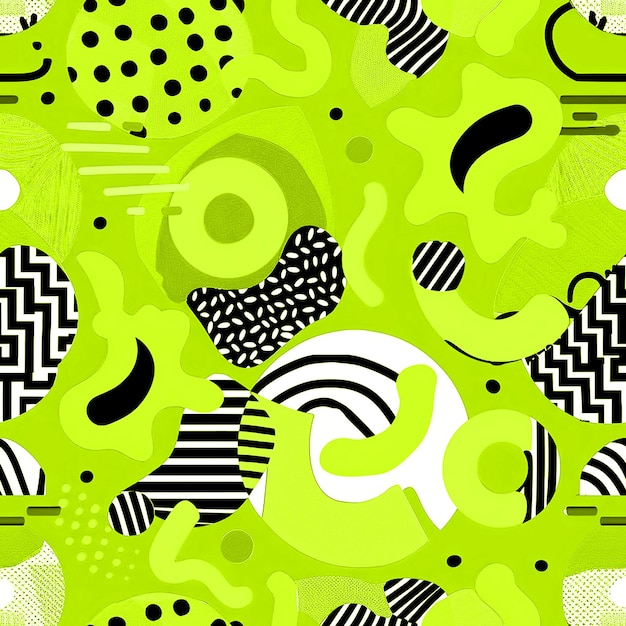 Summer Pattern Design for Social Media and Video Background Digital Marketing