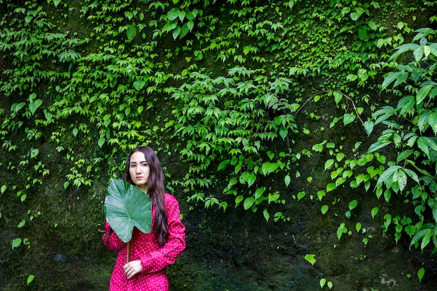 Summer portrait of young Women enjoying nature