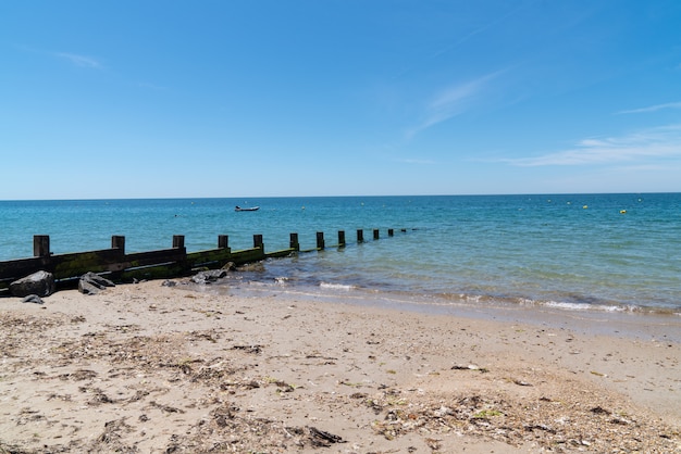 Summer sand beach in island of Noirmoutier in Vendee France