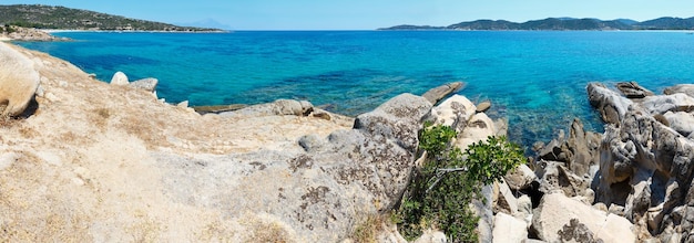 Summer sea coast Halkidiki Greece