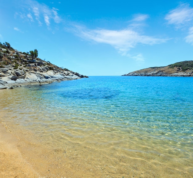 Summer sea coast Halkidiki Greece