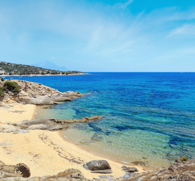 Summer sea coast Halkidiki Greece