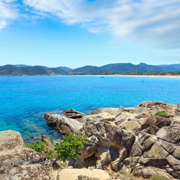 Summer sea coast Halkidiki Greece