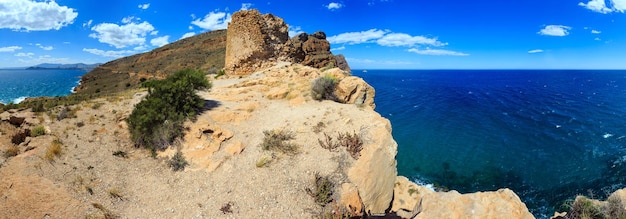 Summer sea coast landscape Spain