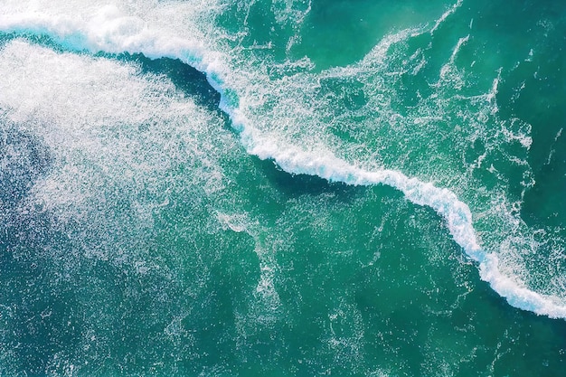 Summer seascape view from air