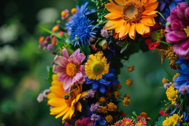 Summer Solstice Floral Celebration Wreath