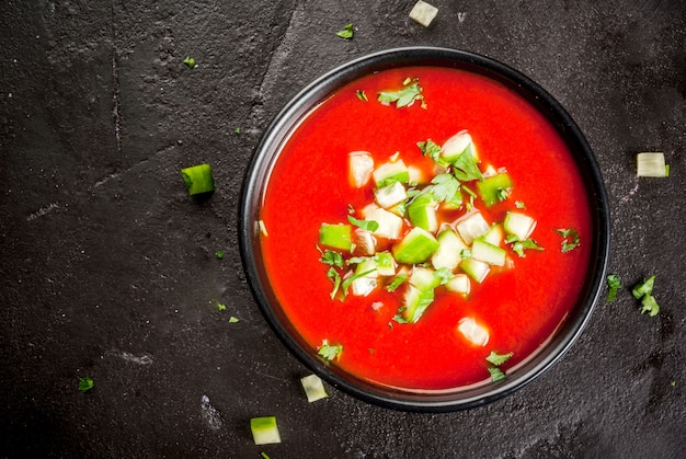 Summer soup gazpacho