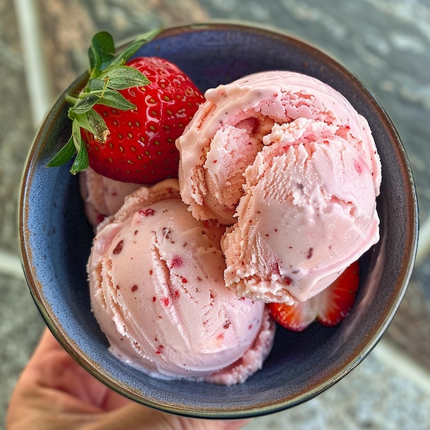 Summer Strawberry Ice Cream