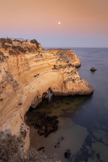 Summer sunset on the coast of Portugal.