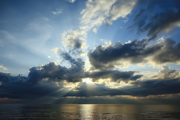 summer sunset lake, nature, beautiful sky