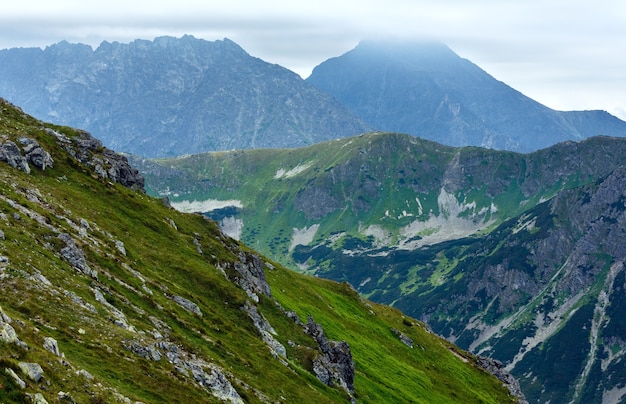 Summer Tatra Mountain, Poland, view to Swinica mount