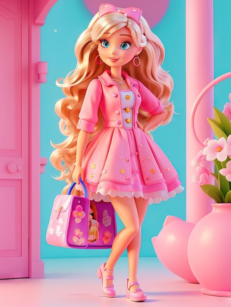 Summer Trendy Outfit for Barbie Doll Fashionable Shopping Spree