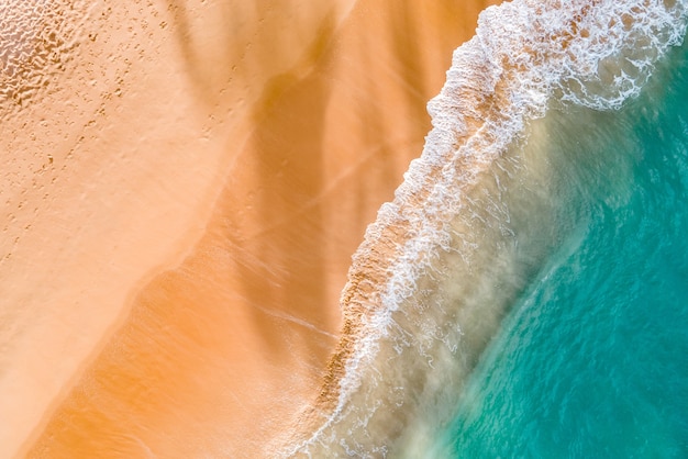 Summer tropical beach and waves.