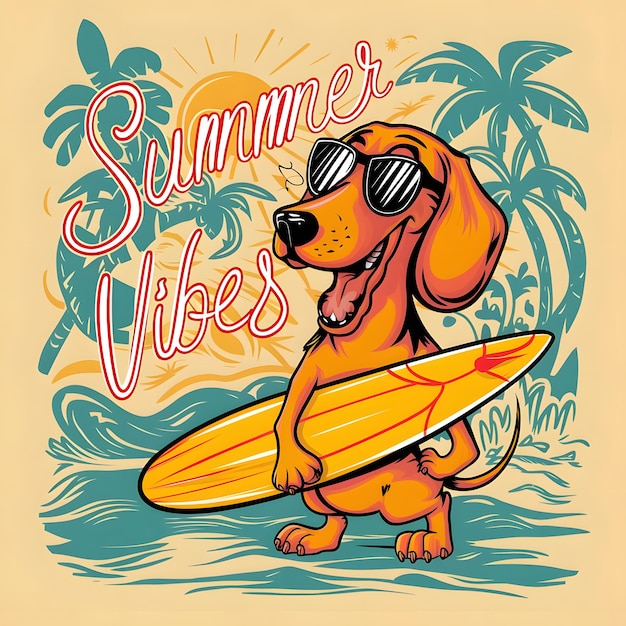 Summer Vibes dog t shirt