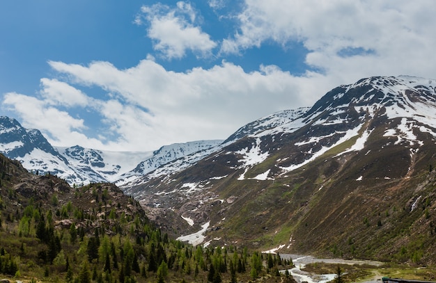 Summer view from road to Kaunertal Gletscher (Austria, Tirol)