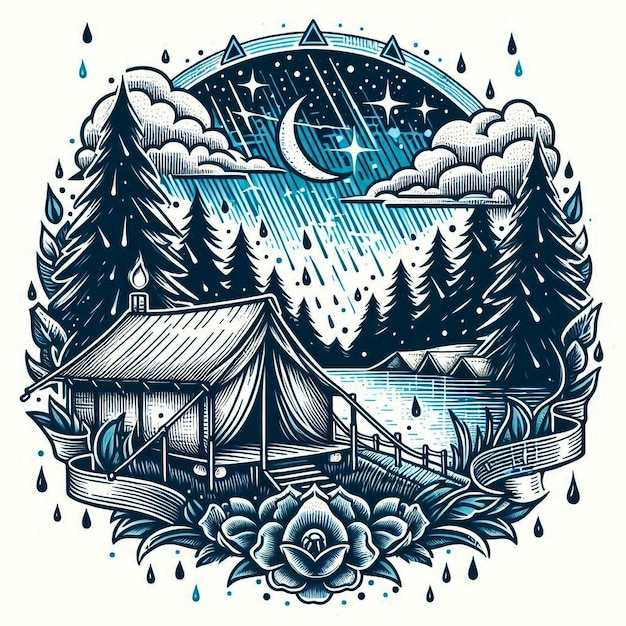 Summer Winter T shirt design