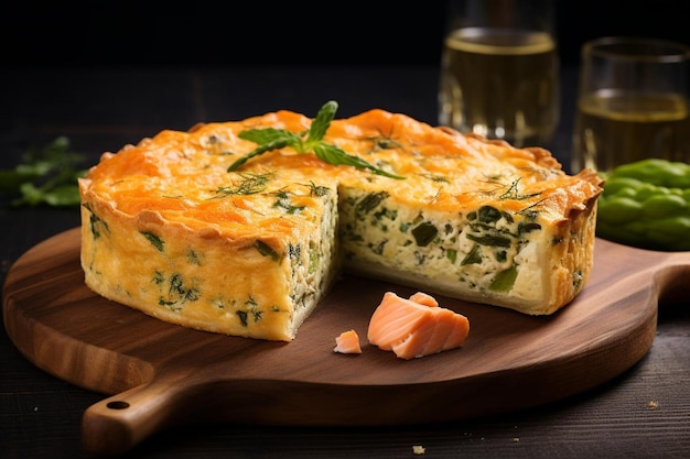 Sumptuous Salmon and Asparagus Quiche