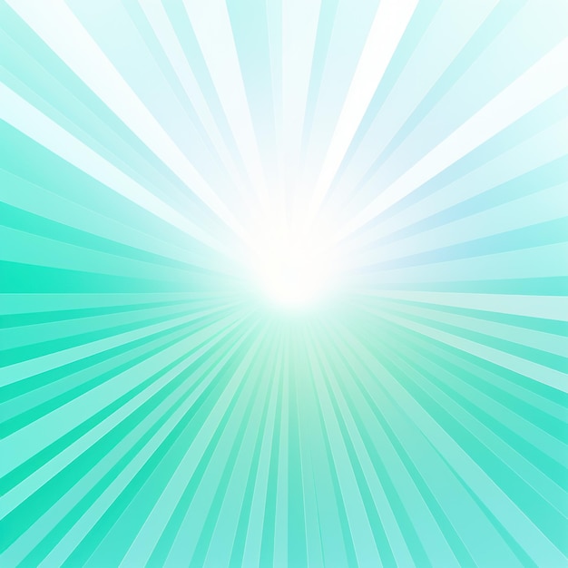 Sun rays background with gradient color blue and mint green vector illustration Summer concept desig