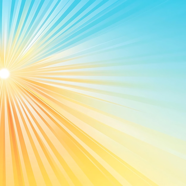 Photo a sun with a yellow and blue background and the words sun