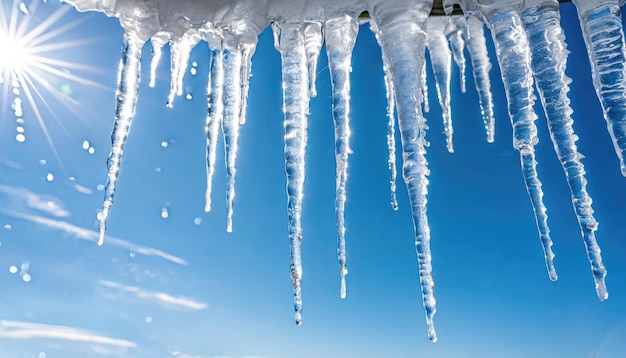 Sunbeam Dance on Winter Icicles