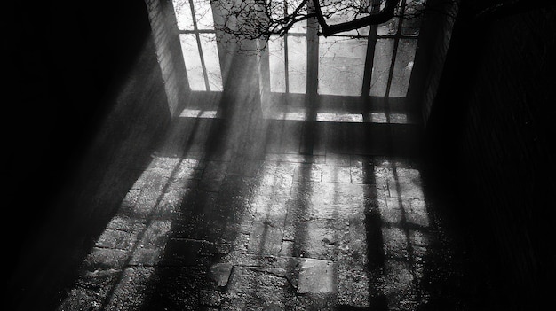 Sunbeams Through a Window