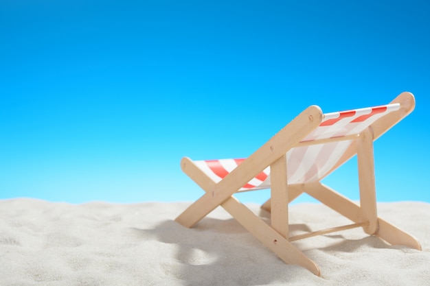 Sunbed on the beach