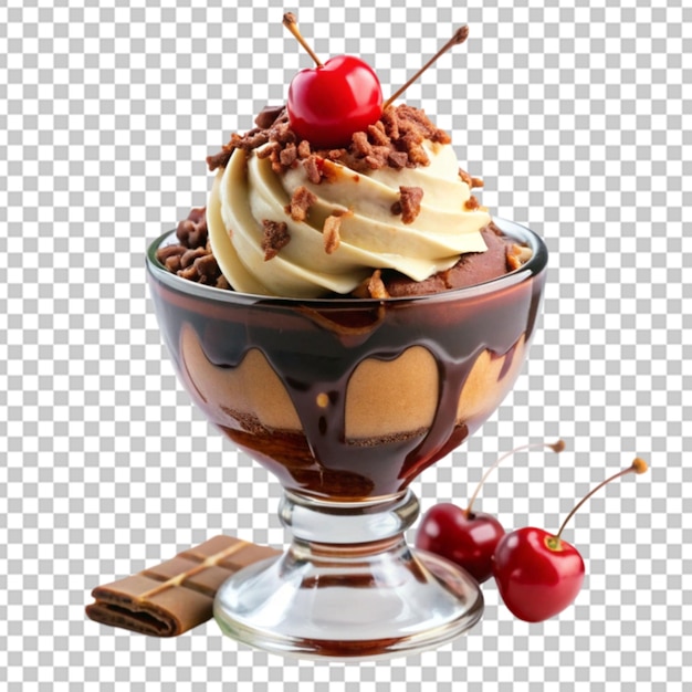 Sundae on transparent background