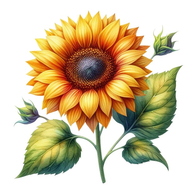 Sunflower Bliss Watercolor Clipart