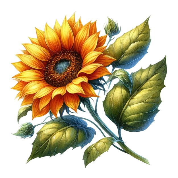 Sunflower Bliss Watercolor Clipart