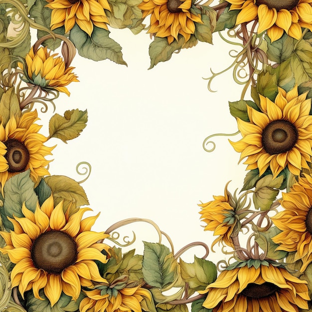 Sunflower border