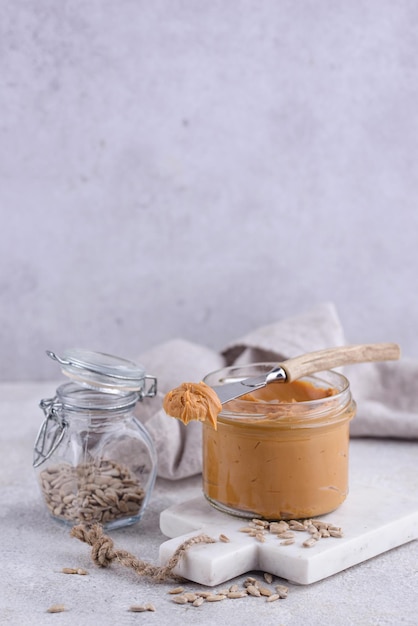 Sunflower butter or sunbutter hypoallergenic spread