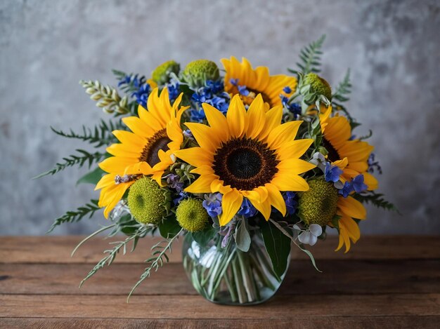 Sunflower floral bouquet