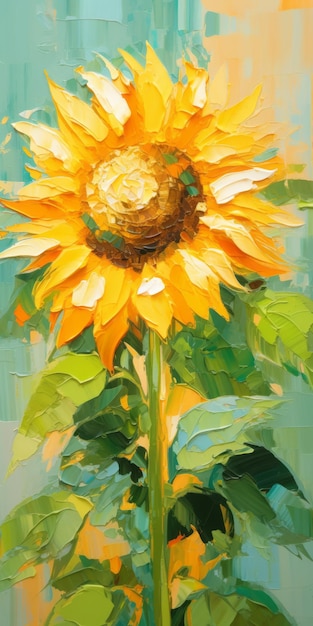 Sunflower Oil Painting Fine Art Download In High Resolution