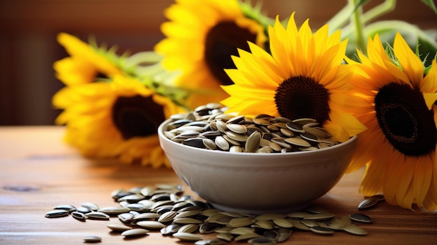 Sunflower seeds contain vitamin E UHD wallpaper