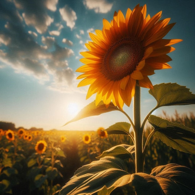 Sunflower Soaking Up the Summer Sun