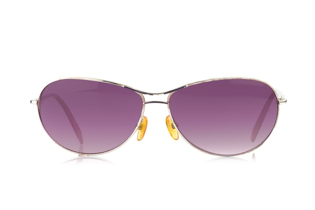 Sunglasses. color purple Isolated on white background