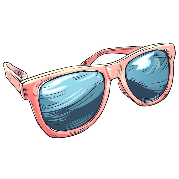 Photo sunglasses transparent background watercolor clipart