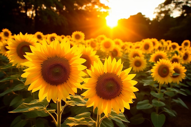 SunKissed Sunflower Scene photo