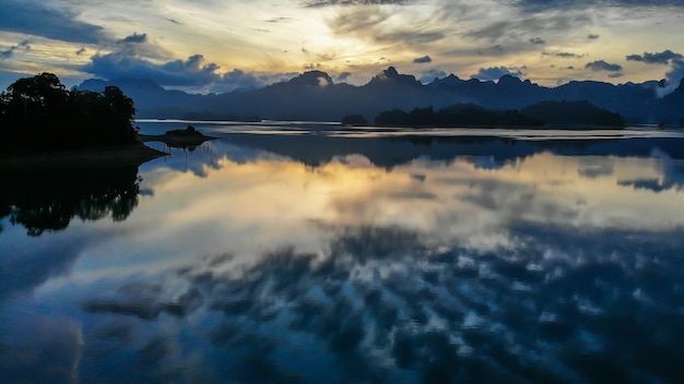 Sunligh Lake mountain Rajjaprabha Dam (Chiao Lan Dam), Surat Thani Province, Thailand