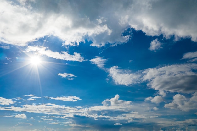 Sunlight cloud and blue sky