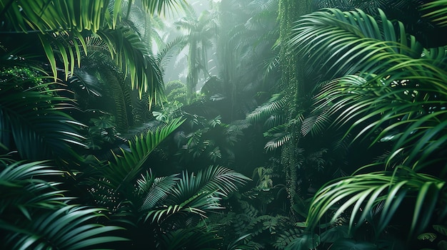 Sunlight Filtering Through a Dense Jungle