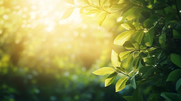 Sunlight Filtering Through Tree Branches Nature Photo