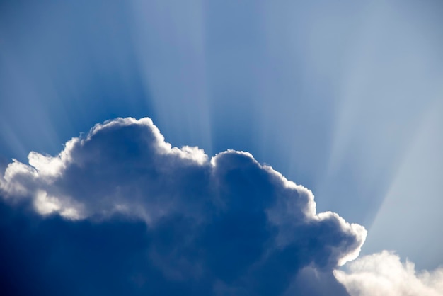 Sunlight in rain clouds