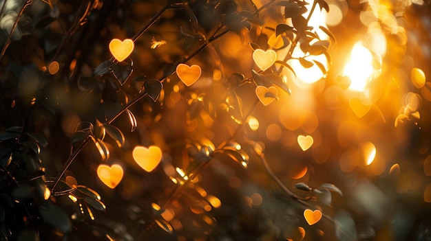 Sunlight Through Tree Leaves Nature Scene